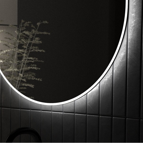 Espejo Ovalado Con Luz Led Integrada