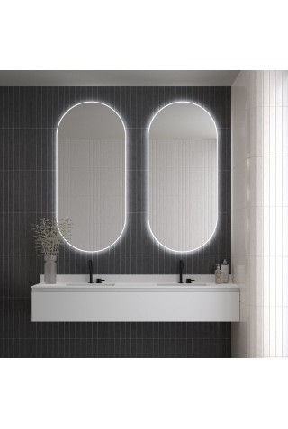 Espejo Ovalado Con Luz Para Baño