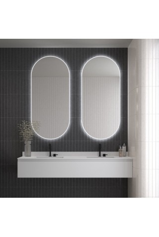 Espejo Ovalado Con Luz Led Integrada