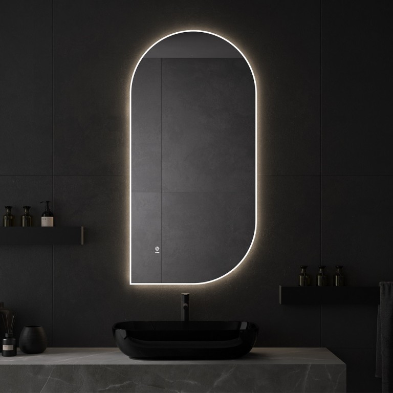 Espejo De Diseño Con Luz Led Para Baño