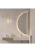 Espejo De Baño Retroiluminado Semicircular