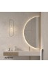 Espejo De Baño Retroiluminado Semicircular