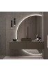 Espejo Retroiluminado Para Baño Media Luna