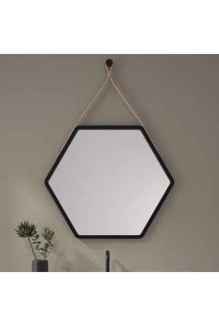 Espejo Hexagonal Marco De Colores