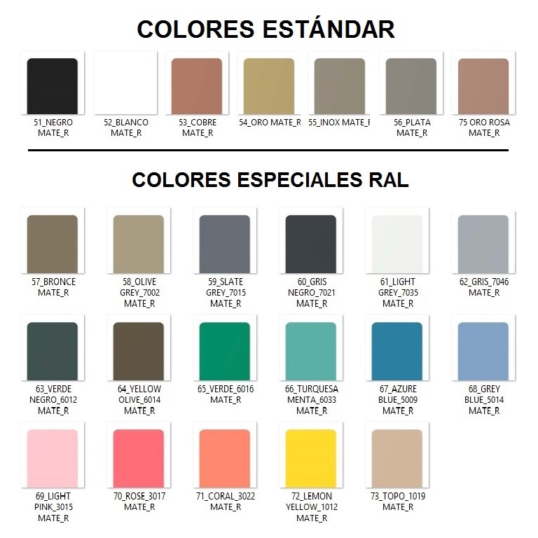 Espejo Led Con Asa Marco Varios Colores