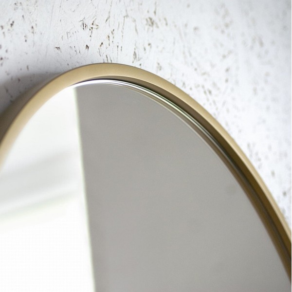 Espejo Ovalado Retroiluminado Ambient Slim Dorado