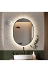 Espejo Ovalado Retroiluminado Ambient Slim Negro