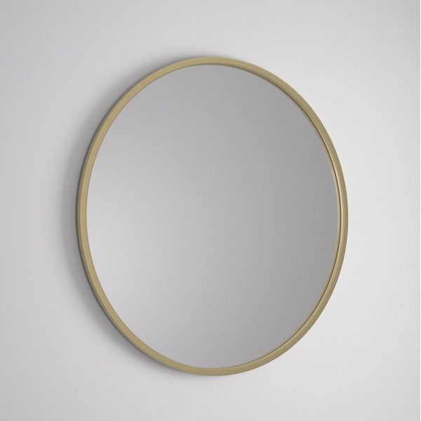 Specchio Decorativo Rotondo Cornice Dorata