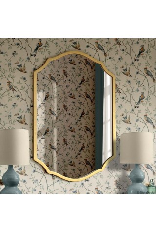 Espejo Decorativo Dorado Grand Amis