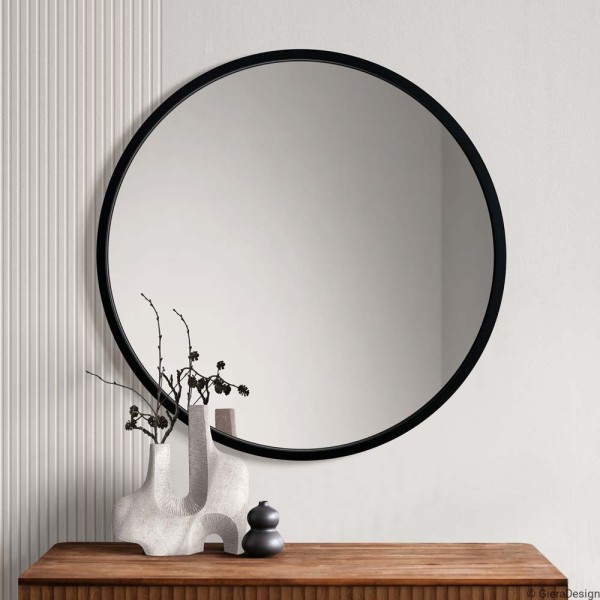 Specchio Rotondo Nero Per Bagno