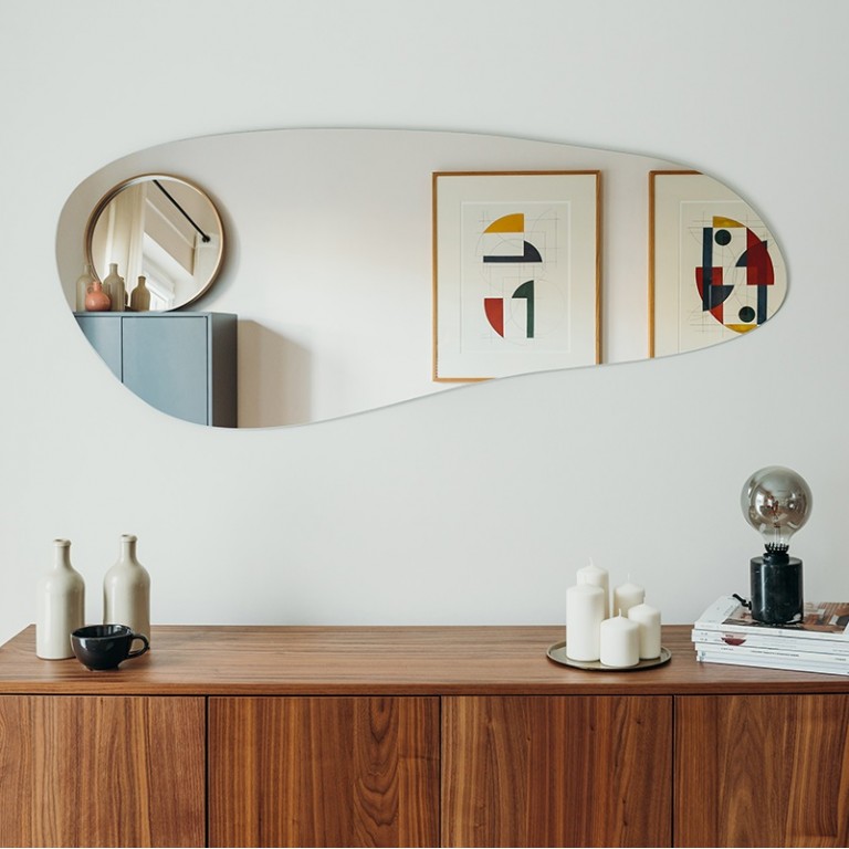 Espejo Para Salón Comedor Forma Irregular