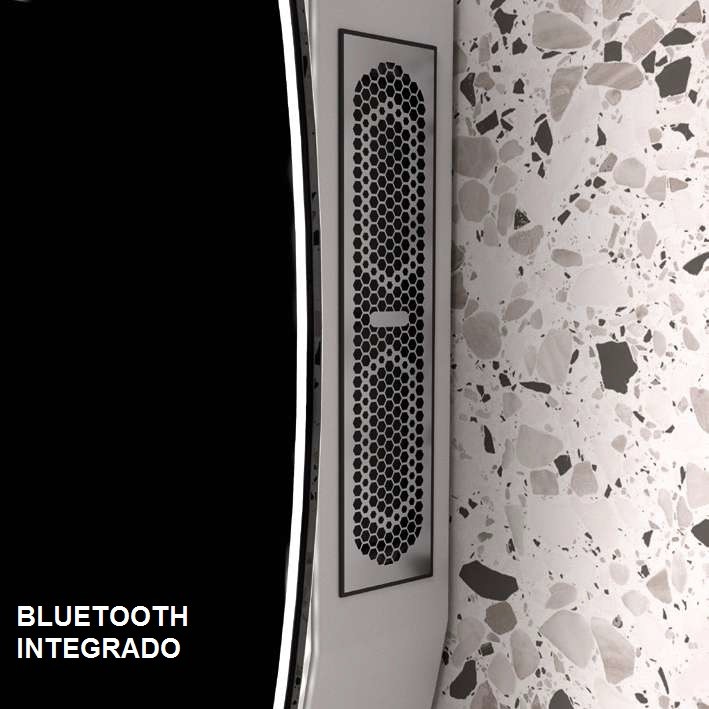160x80cm Espejo baño bluetooth con antivaho + Dimmable + 3 Colores