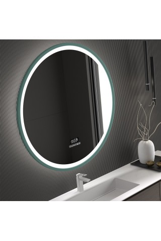 Espejo Bluetooth Redondo LED Marco Colores