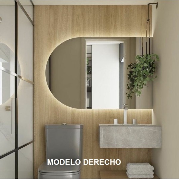 Espejo Arco Retroiluminado Para Baño