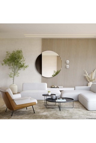 Espejo Redondo Decorativo Eclipse Black