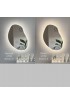 Espejo Ovalado Con Luz Ambient Slim Blanco