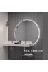 Espejo Semicircular Retroiluminado Para Baño