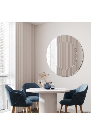 Espejo Redondo Para Salón Cristal OptiWhite