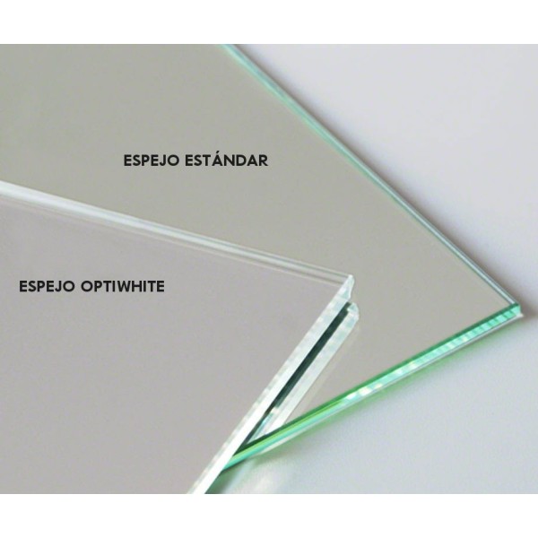 Espejo Redondo Para Salón Cristal OptiWhite