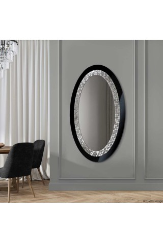 Espejo Ovalado Decorativo Glamour