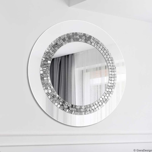 Specchio Soggiorno Glamour Bianco