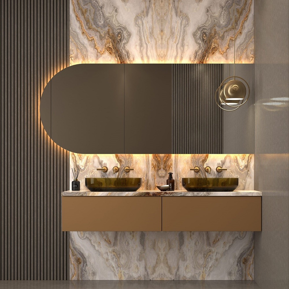 Espejo de baño con luz LED Slim antivaho 80x120 cm