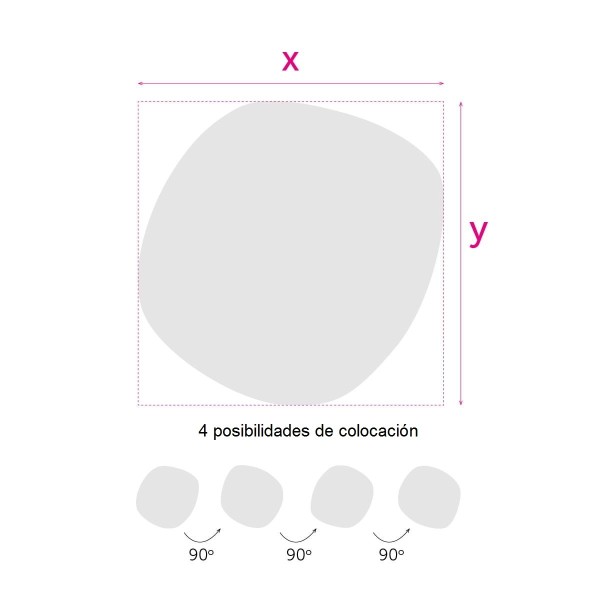 Espejo Irregular Pared Roco Wide