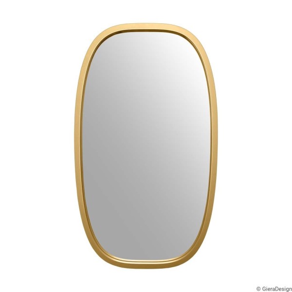 Specchio Ovale Minimalista Dorato Dolio