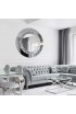 Espejo Para Salón Redondo Glamour Graphite