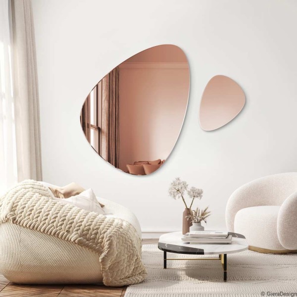 Specchio Originale Soggiorno Color Oro Rosa