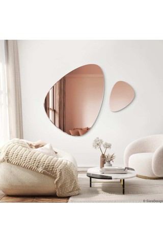 Espejo Decorativo Original Fly Oro Rosa