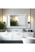 Espejo De Baño Retroiluminado Cristal Blanco