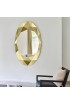 Espejo Ovalado Grande Dorado Para Salón