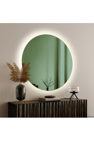 Espejo Redondo Verde Retroiluminado LED