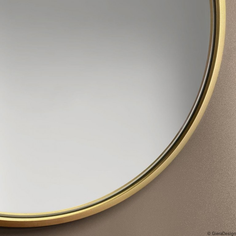 Espejo Retroiluminado Ovalado Marco Dorado