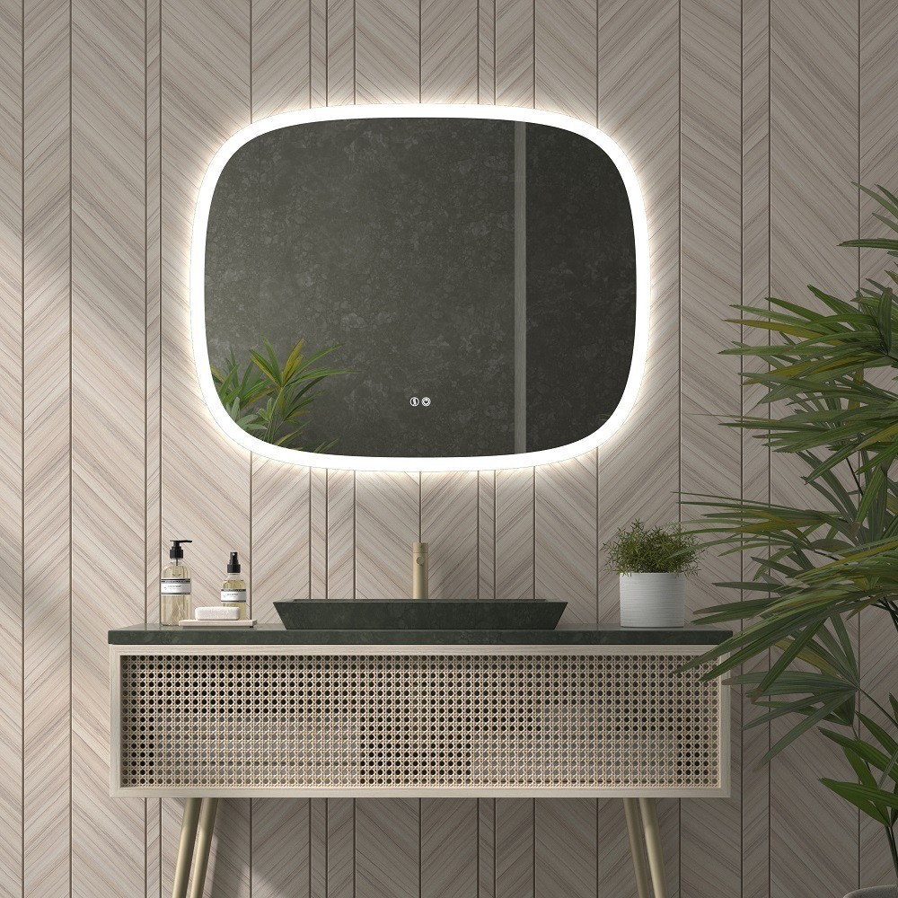 Compra Espejo de baño NOMI 80x80 cms con de Luz neutra LED integrad