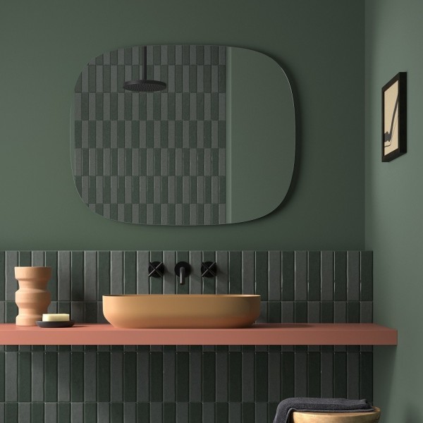 espejo ovalado para baño