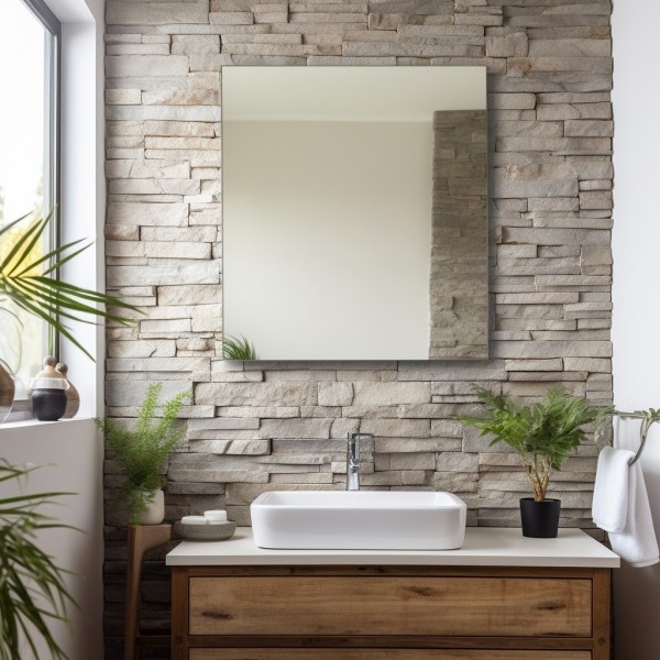 espejo rectangular para baño