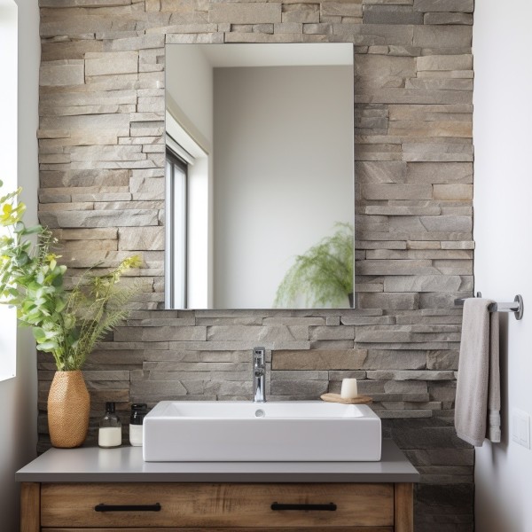 Espejo Rectangular Sin Luz Para Baño Rodas