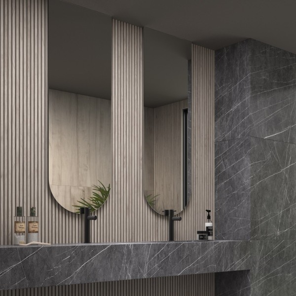 Espejo Arco Moderno Para Baño Minimalista