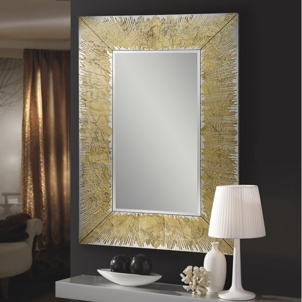 Espejo Recibidor Grande Marco Dorado