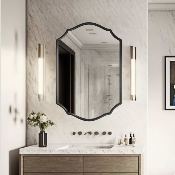 Espejo De Baño Marco Negro Grand Amis