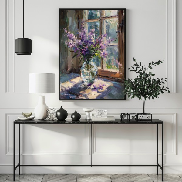 Cuadro De Flores Para Salón Flowering Harmony