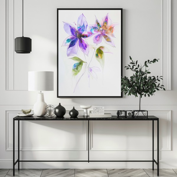 Cuadro Decorativo Para Recibidor Blooming Reverie