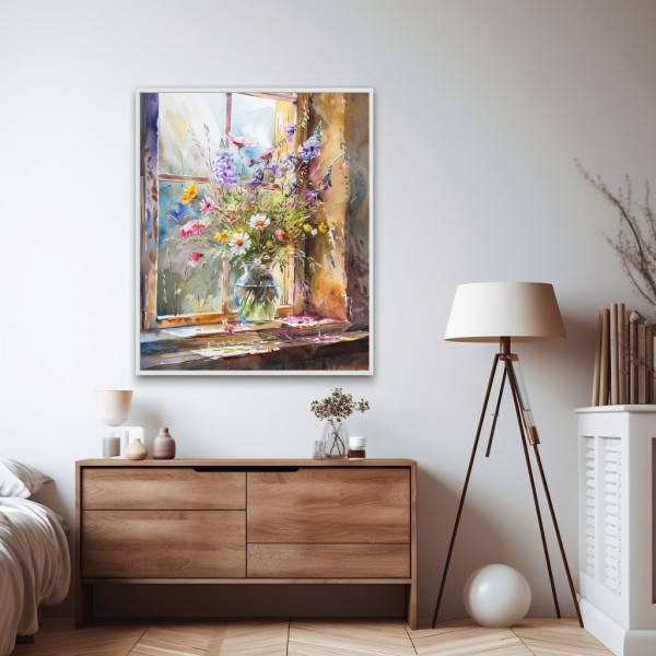 Cuadro Original Flores Summer Aura