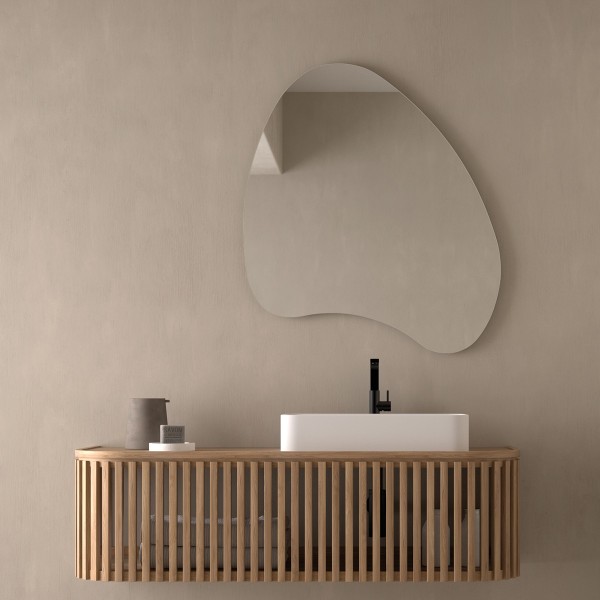 Espejo Irregular Sin Luz Para Baño