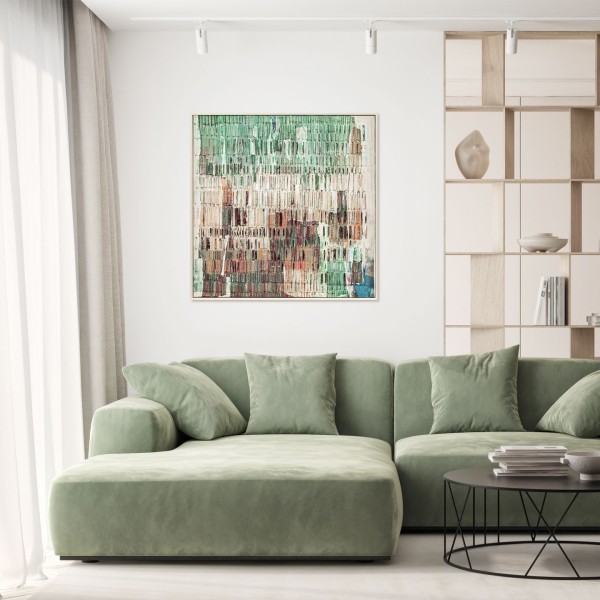 Cuadro Abstracto Moderno Para Salón Amazonia