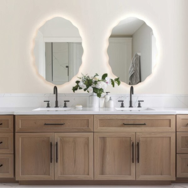 Espejo Ovalado Con Retroiluminación Para Baño