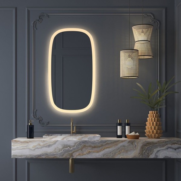 Espejo Con Luz LED Para Baño Moderno