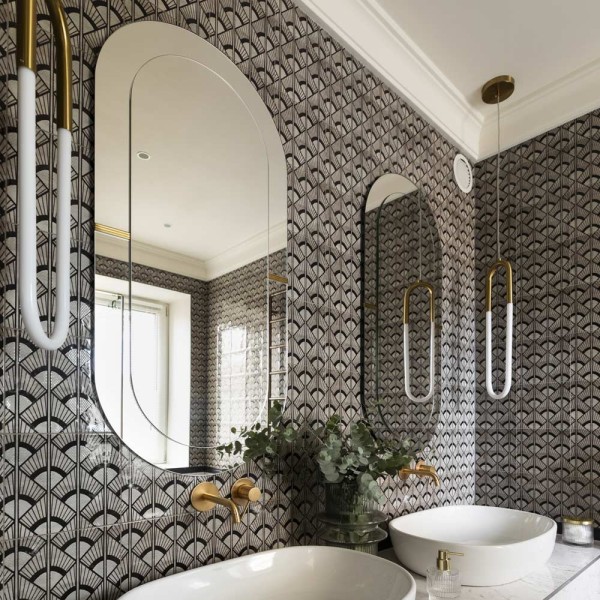 Espejo Ovalado Para Baño Elegante